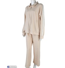 Спортивний костюм жіночий на весну/осінь (3 шт. р.сетка M-XL) бежевий  "Mirella"
