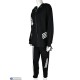 Спортивний костюм жіночий на весну/осінь (3 шт. р.сетка XL-3XL) чорний  "Mirella"