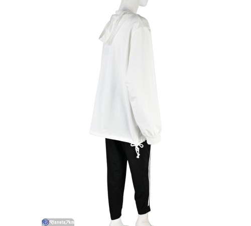 Спортивний костюм жіночий на весну/осінь (3 шт. р.сетка XL-3XL) білий  "Mirella"