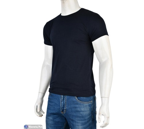 Футболка чоловіча на літо (5 шт. р.сетка M-3XL) синій  "VERONIKA"