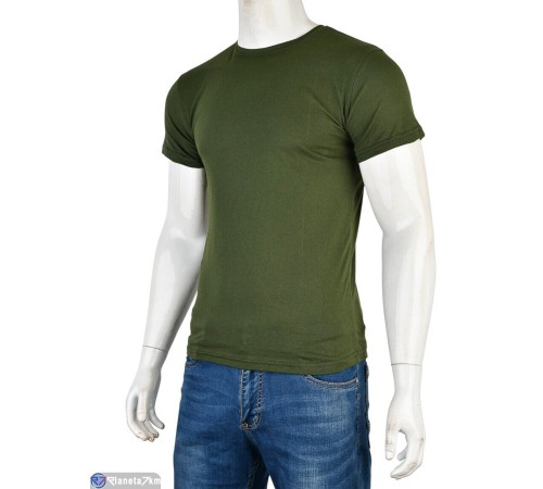 Футболка чоловіча на літо (5 шт. р.сетка M-3XL) зелений  "VERONIKA"