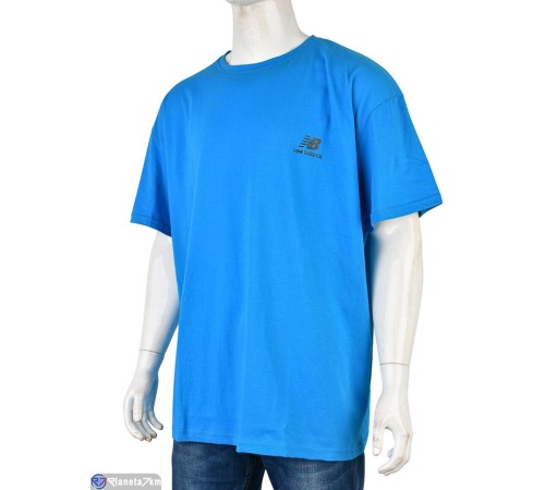 Футболка чоловіча на літо (2 шт. р.сетка 5XL-6XL) синій  "VERONIKA"