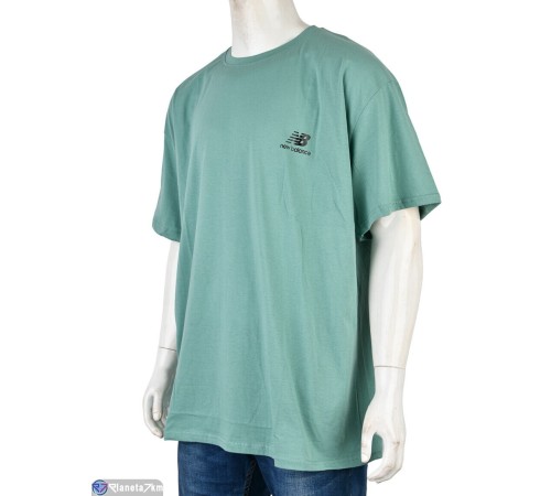 Футболка чоловіча на літо (2 шт. р.сетка 5XL-6XL) зелений  "VERONIKA"