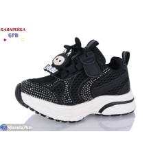 Дитячі кросівки на весну/осінь (8 пар р.22-27) чорний  "GFB-Канарейка"