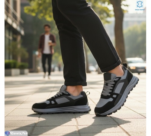 Кросівки чоловічі на весну/осінь (6 пар р.46-48) чорний  "KULIBABA"