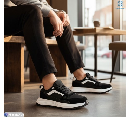 Кросівки чоловічі на весну/осінь (6 пар р.46-48) чорний  "KULIBABA"