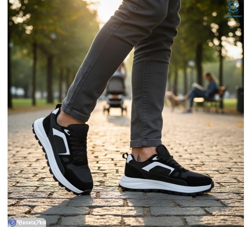 Кросівки чоловічі на весну/осінь (6 пар р.46-48) чорний  "KULIBABA"