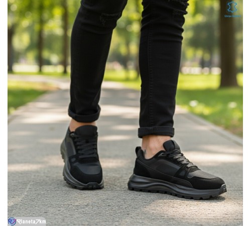 Кросівки чоловічі на весну/осінь (6 пар р.46-48) чорний  "KULIBABA"