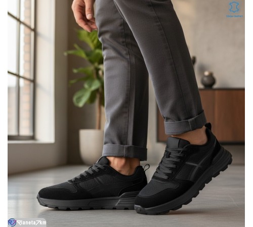 Кросівки чоловічі на весну/осінь (6 пар р.46-48) чорний  "KULIBABA"
