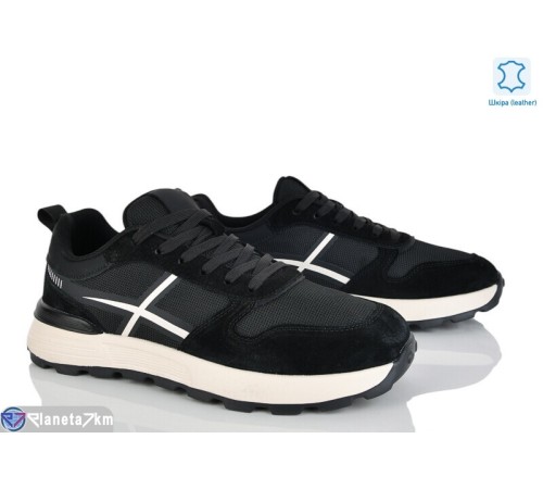 Кросівки чоловічі на весну/осінь (6 пар р.46-48) чорний  "KULIBABA"