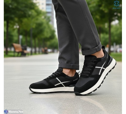 Кросівки чоловічі на весну/осінь (6 пар р.46-48) чорний  "KULIBABA"
