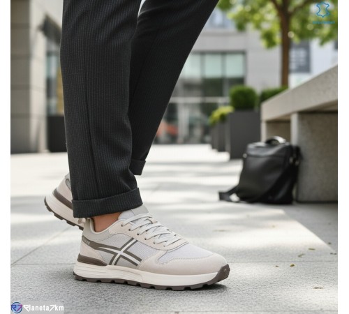 Кросівки чоловічі на весну/осінь (6 пар р.46-48) бежевий  "KULIBABA"