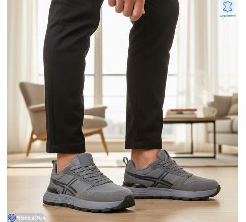 Кросівки чоловічі на весну/осінь (6 пар р.46-48) сірий  "KULIBABA"