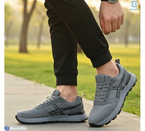 Кросівки чоловічі на весну/осінь (6 пар р.46-48) сірий  "KULIBABA"