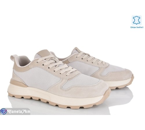 Кросівки чоловічі на весну/осінь (6 пар р.46-48) бежевий  "KULIBABA"