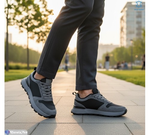 Кросівки чоловічі на весну/осінь (6 пар р.46-48) сірий  "KULIBABA"