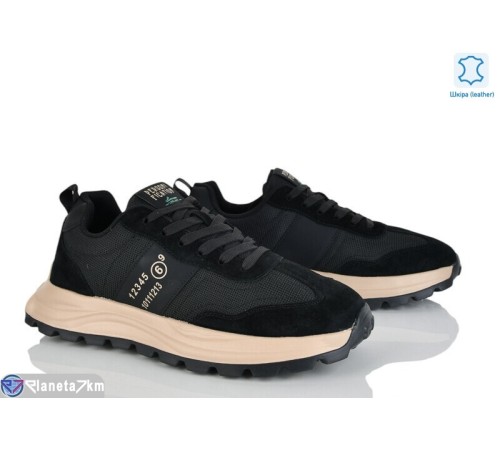 Кросівки чоловічі на весну/осінь (6 пар р.46-48) чорний  "KULIBABA"