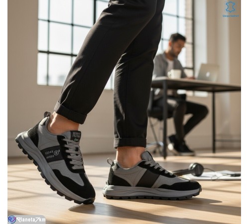 Кросівки чоловічі на весну/осінь (6 пар р.46-48) сірий  "KULIBABA"