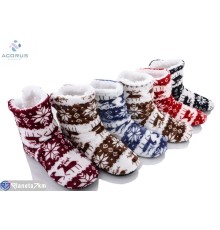 Тапки жіночі на зиму (12 пар р.28-33) мікс  "Acorus"