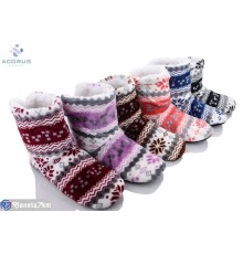 Тапки жіночі на зиму (12 пар р.36-41) мікс  "Acorus"
