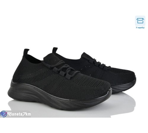 Кросівки жіночі на літо (8 пар р.36-41) чорний  "Insect"