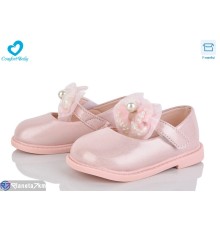 Дитячі туфлі на весну/осінь (7 пар р.21-25) рожевий  "Comfort-baby"