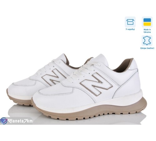 Кросівки жіночі на весну/осінь (6 пар р.36-40) білий  "FOX"