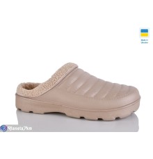 Жіночі сабо на зиму (6 пар р.37-41) зелений  "LUCKY"