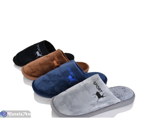 Тапки чоловічі на весну/осінь (12 пар р.42-46) мікс  "LUCKY"