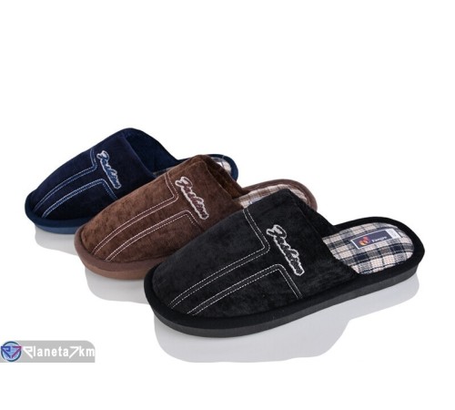 Тапки чоловічі на весну/осінь (12 пар р.42-46) мікс  "LUCKY"