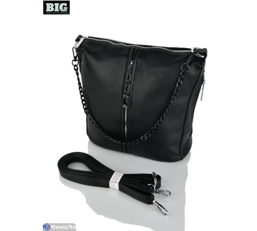 Сумка жіноча 25*26*12 см,  чорний  "BIG"