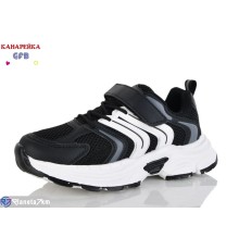 Дитячі кросівки на весну/осінь (8 пар р.32-37) чорний  "GFB-Канарейка"