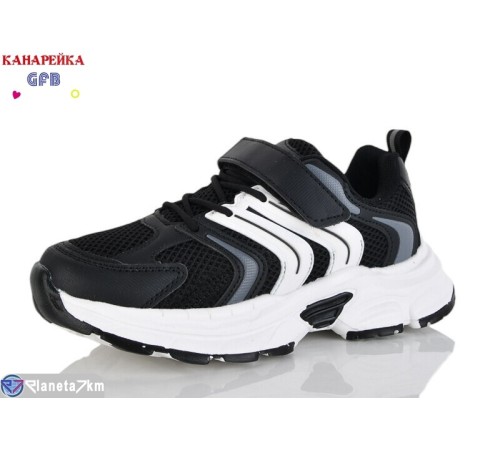 Дитячі кросівки на весну/осінь (8 пар р.32-37) чорний  "GFB-Канарейка"