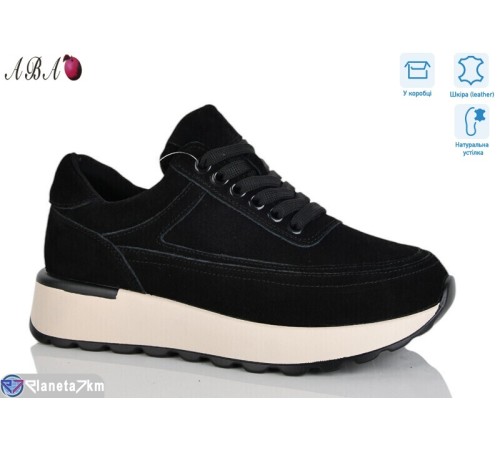 Кросівки жіночі на весну/осінь (8 пар р.36-41) чорний  "Aba"