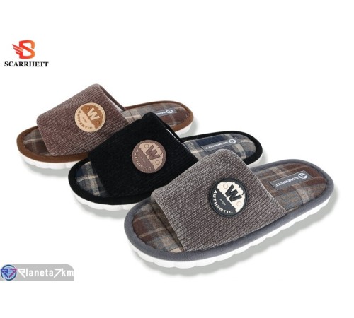 Тапки чоловічі на весну/осінь (12 пар р.42-47) мікс  "SCARRHETT"