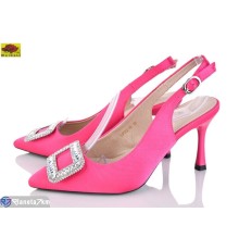 Туфлі жіночі на літо (6 пар р.36-40) рожевий  "Mei De Li"