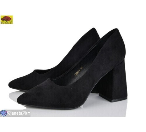 Туфлі жіночі на весну/осінь (6 пар р.36-40) чорний  "Mei De Li"