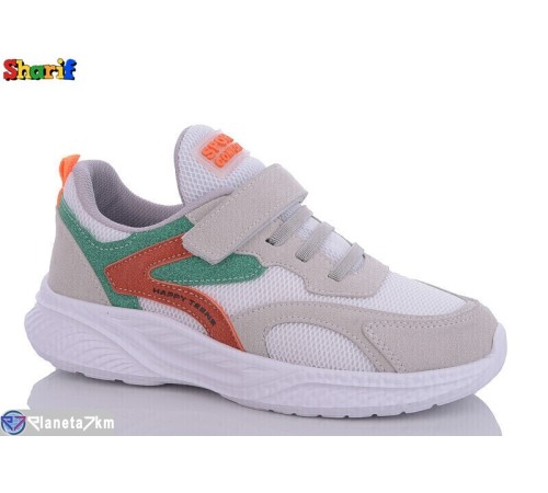 Дитячі кросівки на весну/осінь (8 пар р.31-35) сірий  "Sharif"