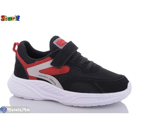 Дитячі кросівки на весну/осінь (8 пар р.31-35) чорний  "Sharif"