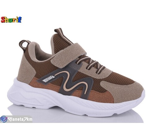 Дитячі кросівки на весну/осінь (8 пар р.31-35) коричневий  "Sharif"