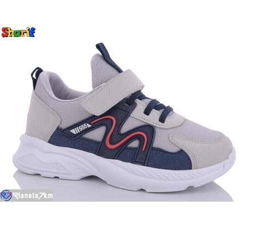 Дитячі кросівки на весну/осінь (8 пар р.31-35) сірий  "Sharif"