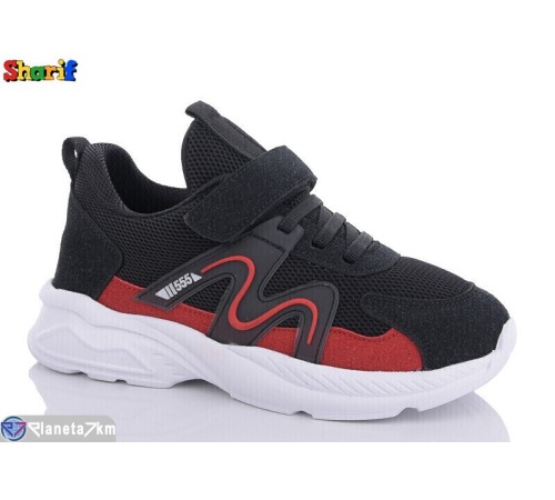 Дитячі кросівки на весну/осінь (8 пар р.31-35) чорний  "Sharif"