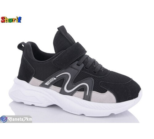 Дитячі кросівки на весну/осінь (8 пар р.31-35) чорний  "Sharif"