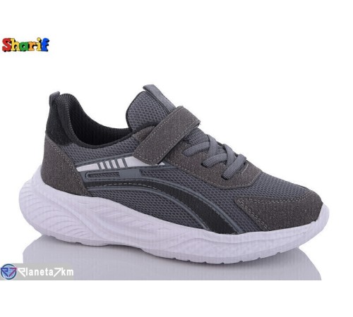 Дитячі кросівки на весну/осінь (8 пар р.31-35) сірий  "Sharif"