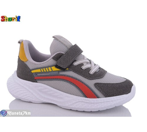 Дитячі кросівки на весну/осінь (8 пар р.31-35) сірий  "Sharif"