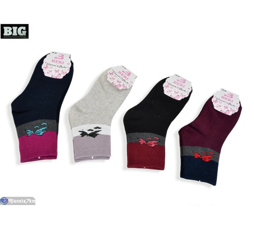 Жіночі шкарпетки на зиму (10 шт. р.сетка 36-40) мікс  "BIG"