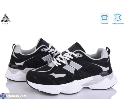 Кросівки жіночі на весну/осінь (8 пар р.36-41) чорний  "STILLI Group"