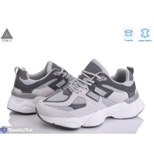 Кросівки жіночі на весну/осінь (8 пар р.36-41) сірий  "STILLI Group"