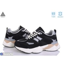 Кросівки жіночі на весну/осінь (8 пар р.36-41) чорний  "STILLI Group"