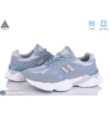 Кросівки жіночі на весну/осінь (8 пар р.36-41) блакитний  "STILLI Group"